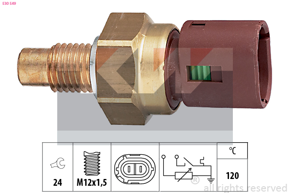 Senzor,temperatura lichid de racire 530 549 KW